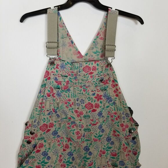 Duluth Trading Women Heirloom Gardening Stretch Overalls Sz XL x 29 Floral Print - Picture 2 of 7